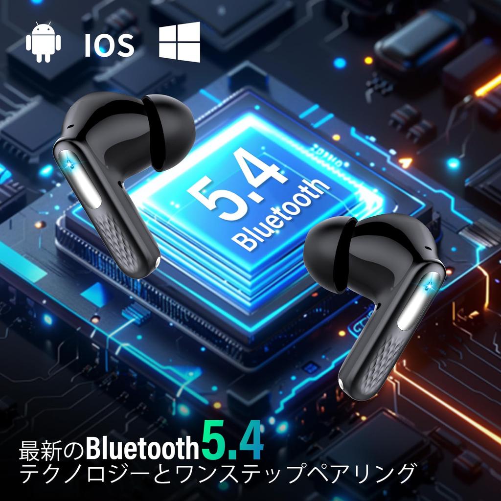 Bluetooth Wireless Earphones New Model Multifunctional Touchscreen with 5 EQ AI Smart Bluetooth Earphone Finder Noise Cancellation Up to 48 Hours