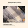 Timeless British Plaid Scarf: Classic Australian Wool for Winter - Women's Gray & White Retro Neckwear