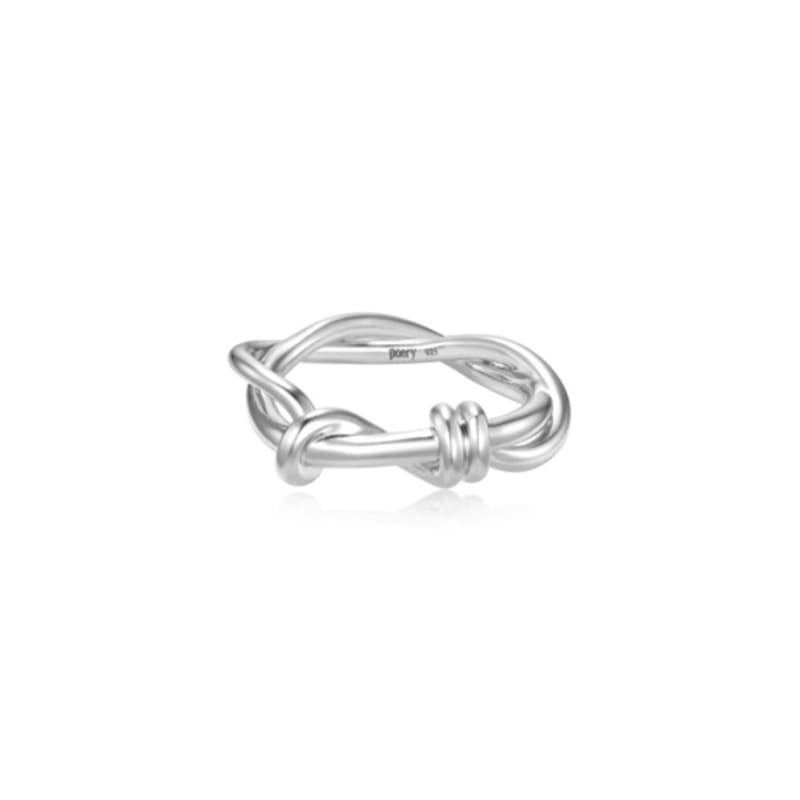 poery Twist Knot Ring_Silver