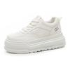 Schaumstoffsohle Leder kleine weiße Schuhe Damen Frühling neue Plateau Sport Board Schuhe Damen lässige Einzelschuhe Mesh Damenschuhe
