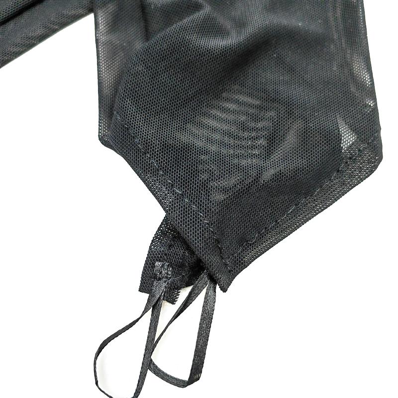 49CM Women Sexy Transparent Mesh Hook Finger Long Fingerless Gloves Retro Style Evening Dress Accessories Cosplay Elasticity