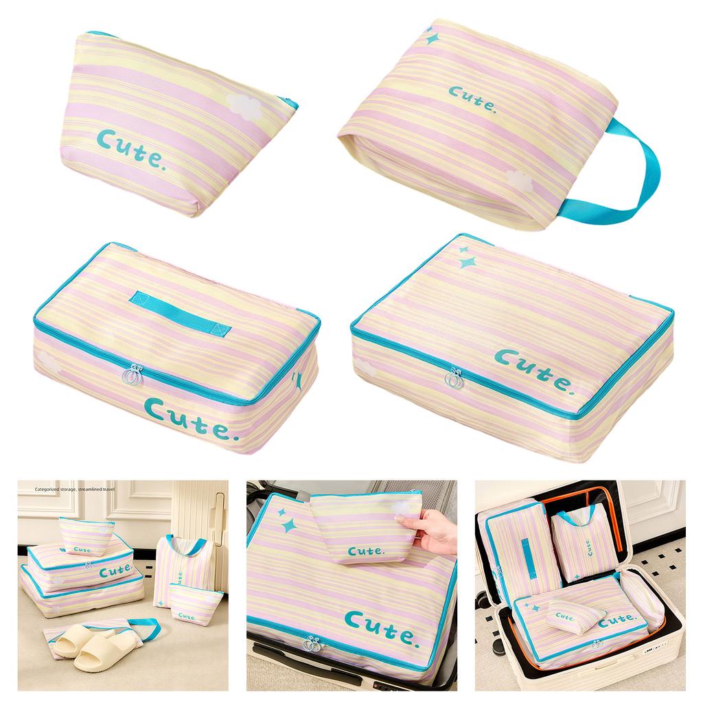 Lightweight Travel Clothes Organizer Storage Bag With Breathable Polyester Fabric For Gym Home And Travel Use