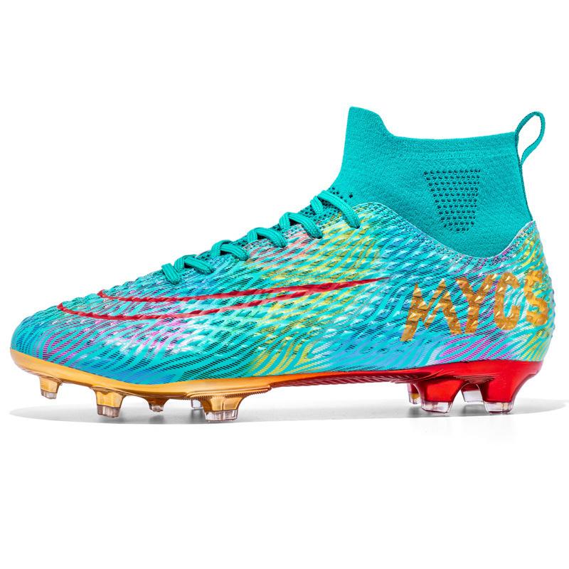 Gold-plated World Cup Thorn 15 Football Shoes Boys and Teenagers AG Long Nail Ping Training Shoes Sports Shoes