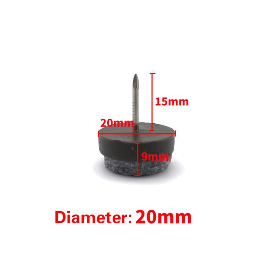 30 Pcs Felt Nails Anti Slip Foot Furniture Table Pads Legs for Furniture Wood Floor Protector Chair Stoppers Felt Glides