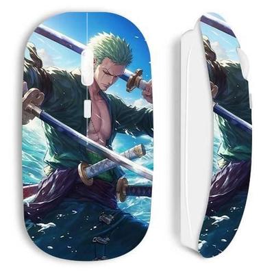 Kabellose Maus - Maniacase - One Piece - Roronoa Zoro - Weiß - Nano-USB-Empfänger