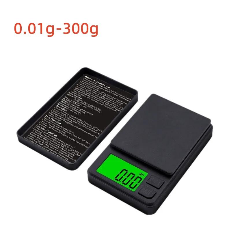 100/500g 0.01g Mini Digital Scale High Precision Electronic Pocket Scale Jewelry Weight Kitchen Portable Electronic Scale