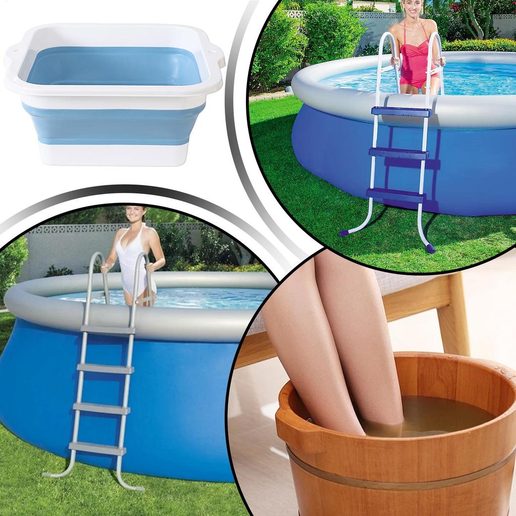 Foot Basin Basin For Soaking Feet 168 Massage Convex Points Foldable Anti-Slip Bucket Large Size For Hotel Car Cleaning Men