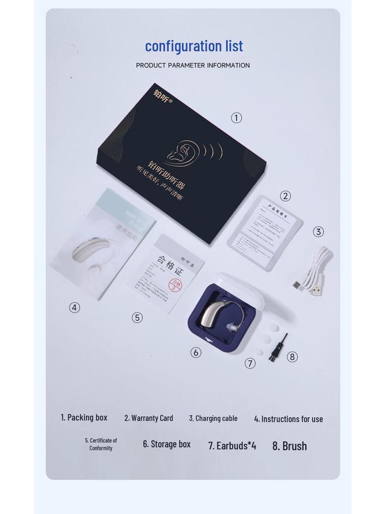 Elderly Hearing Aid VHP-1301: Genuine Sound Amplifier & Assistive Device