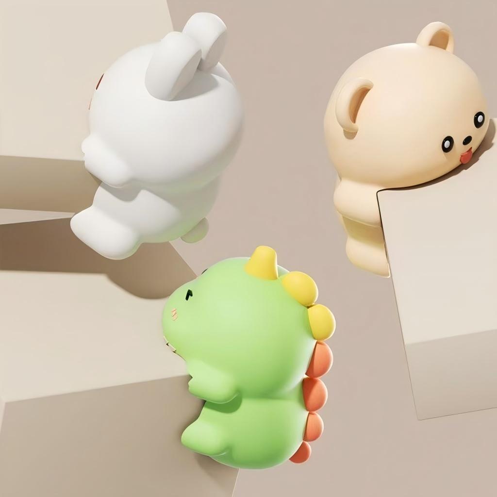 Soft Silicone Corner Guards for Table Edges, Cute Cartoon Baby Proofing Bumpers, Child Safety Window Corner Protectors for Home