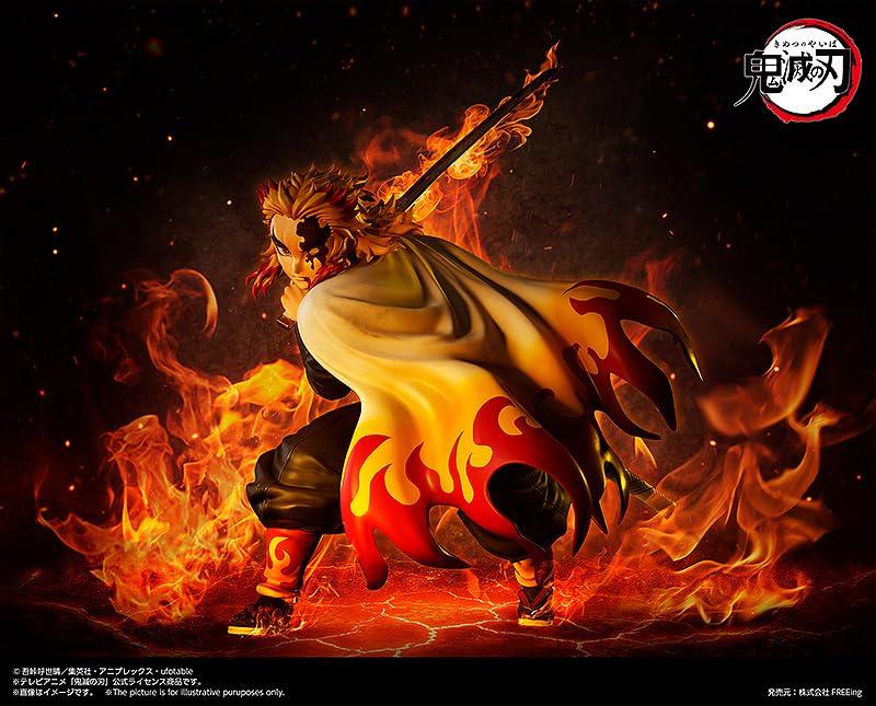 FREEing Demon Kimetsu no Yaiba Rengoku Anjuro plastová malovaná hotová figurka Slayer 1/4