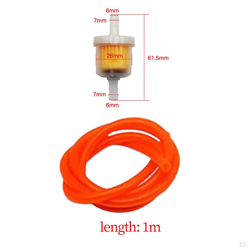 Fuel Switch Valve Hose Line Easy Installation Accessories for Go Karts Red