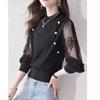 Lace Knitted Bottoming Shirt for Women Loose and Chic with a Western Style Slimming Top