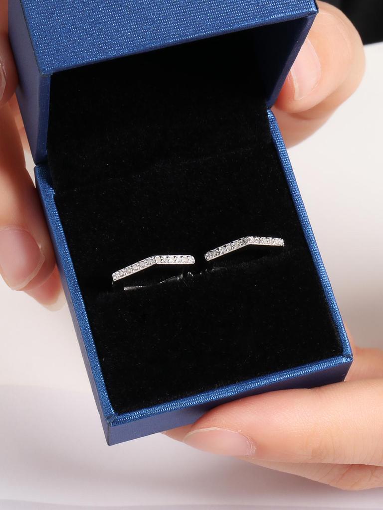 Bolaijewelry Boucles d'oreilles design de mode argent 925 avec diamants femmes luxe léger élégant joaillerie fine