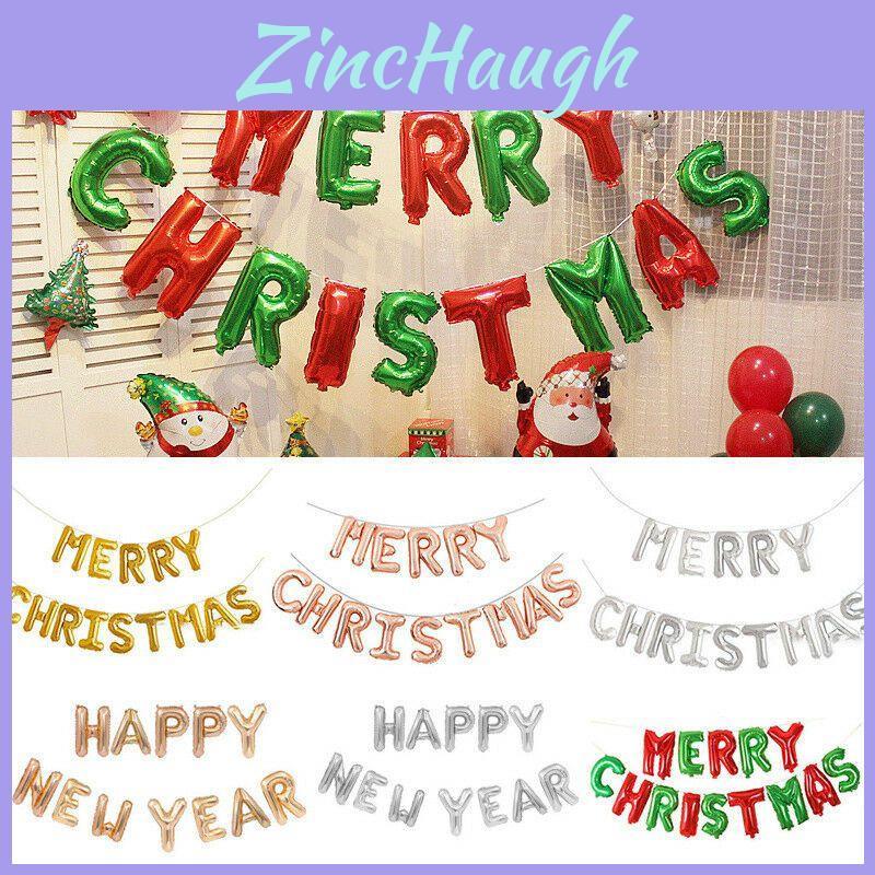 Merry Christmas Balloons And Happy New Year Party Decoration For Festive Celebrations