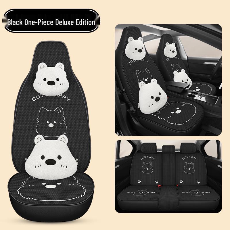 Cartoon West Highland Car Seat Cushion for BYD Seal 06 Yuan PLUS/Pro - Universal and Breathable, All-Season.