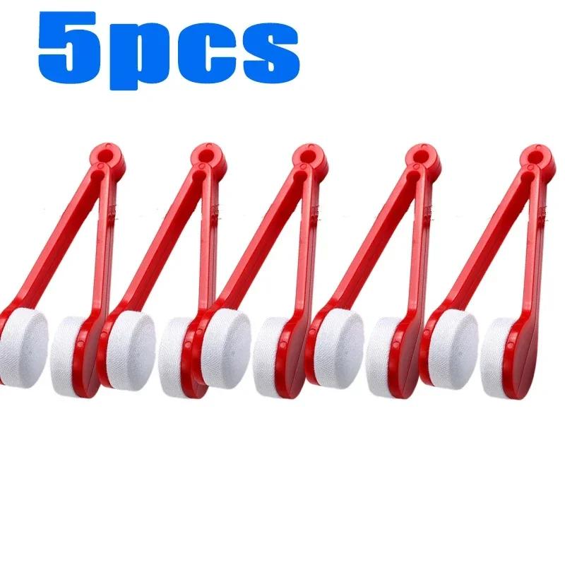 1/10pcs Portable Multifunctional Glasses Cleaning Rub Eyeglass Sunglasses Spectacles Microfiber Cleaning Brushes Wiping Tools