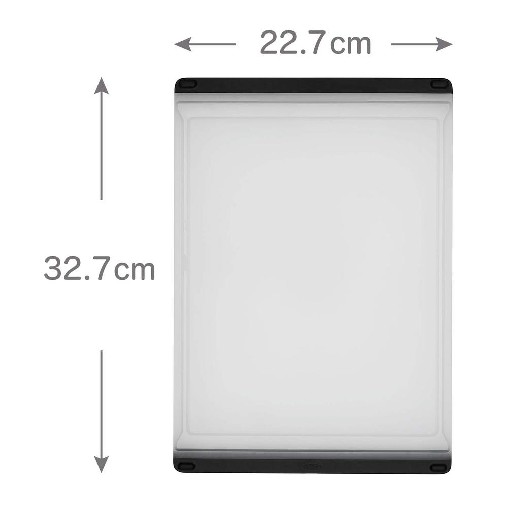OXO Cutting Medium Size x Dishwasher and Dryer Bleach Use Board, (22.7 32.7 cm), Resin, Safe, Safe, Non-Slip, Moisture-Catching Grooves, Double-Sided