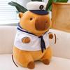 Soft Navy Sailor Capybara Doll Cartoon Animals Plush Toy Simulation Capybara Ornaments  Kids