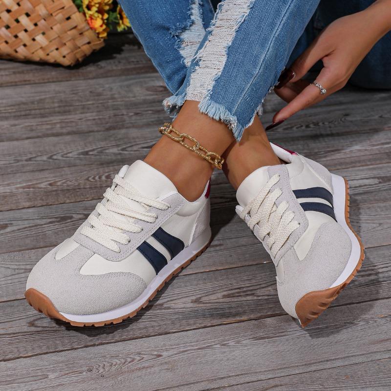 Women's Shoes Fashion Platform Sneakers  Casual Shoes For Women Summer New Striped Large Vulcanized Shoe Zapatillas De Mujer