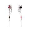 Trendy Long Tassels Earrings with Playing Cards Sweet Temperament Earring Accessories Fashion Jewelry for Women Girls