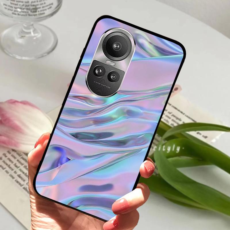 For Oppo Reno 10 5G CPH2531 Case Reno10 Shockproof Soft TPU Silicone Phone Cover For Oppo Reno 10 Pro 5G CPH2525 Funda Cartoon