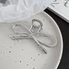 Silver Metal Geometric Shark Hair Clip for Thick Hair