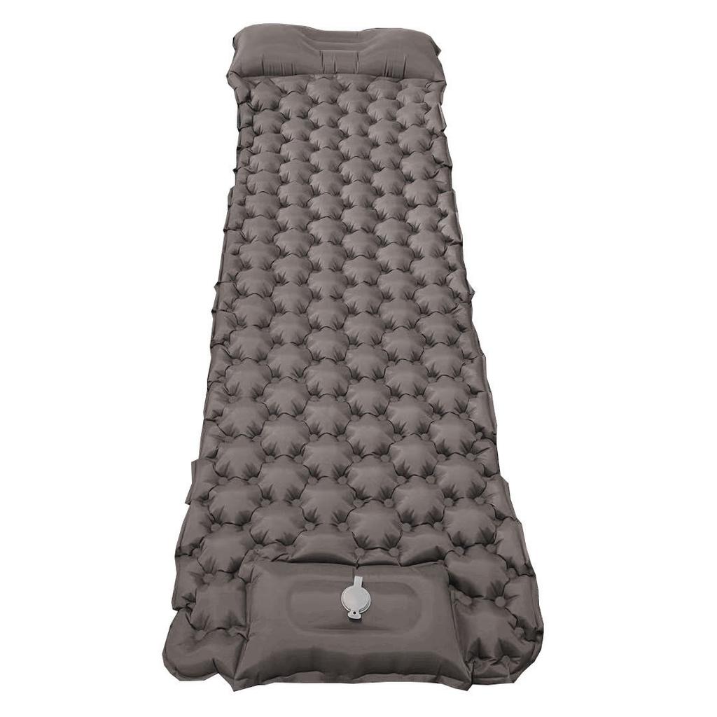 40D Nylon Waterproof Ultralight Summer Air Mattress with Built-in Pump Compact Foldable Sleeping Pad for Hiking Camping