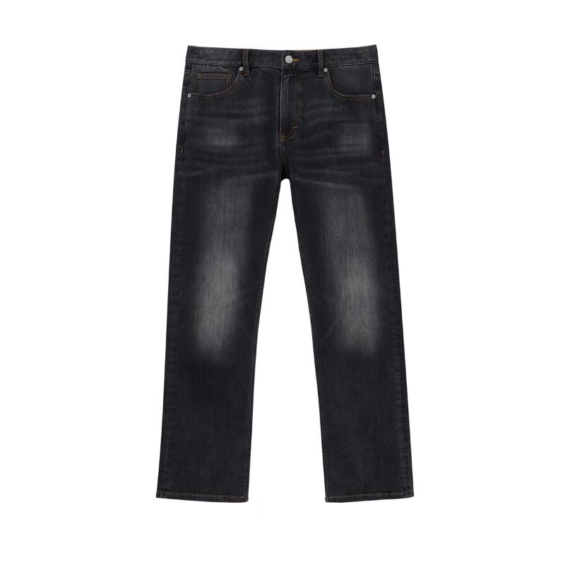 JACK&JONES Men's Spring Washed Whiskered Flared Jeans