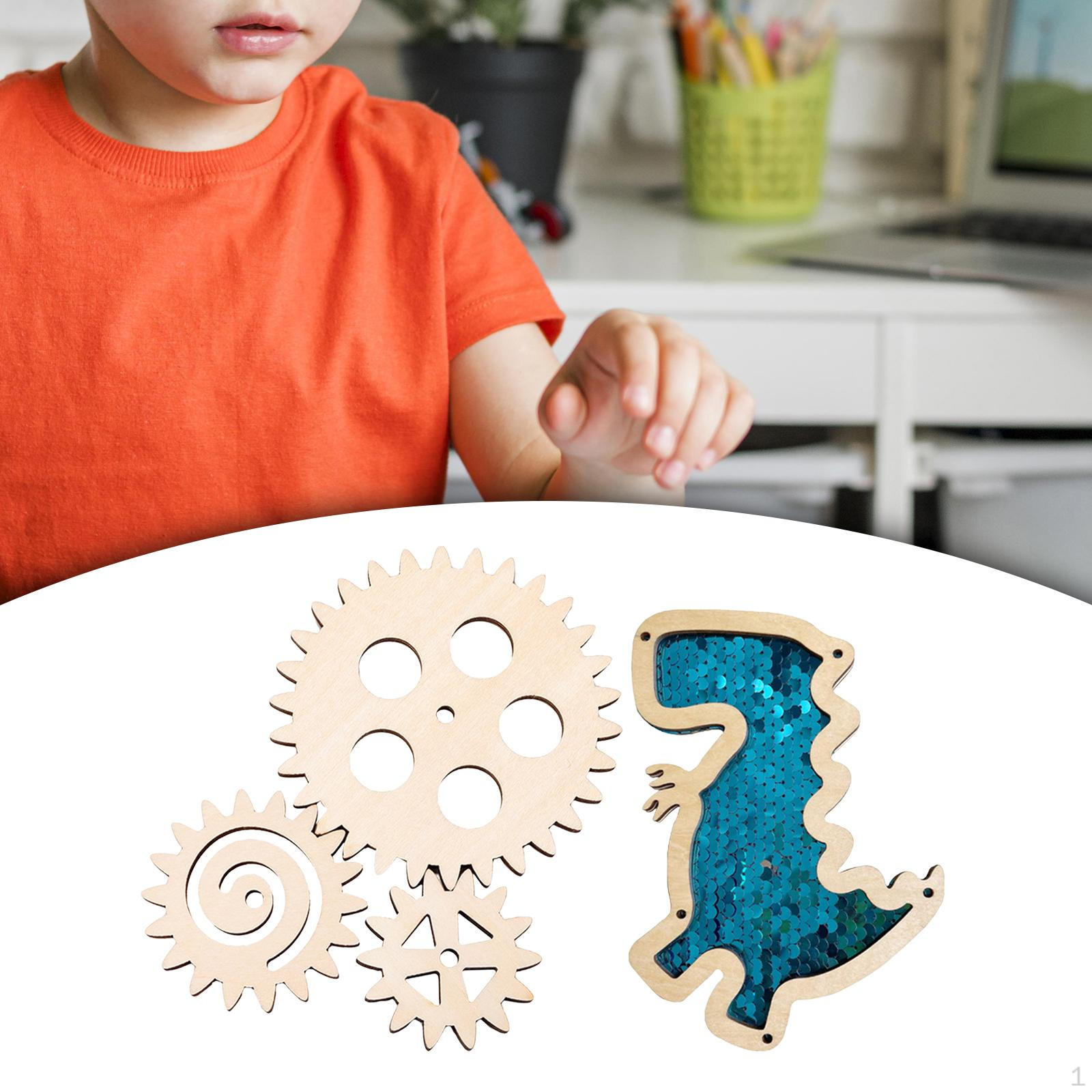 

4 шт., аксессуары для доски, шестерни, учебные пособия, ранняя образовательная игрушка, деревянный динозавр синий