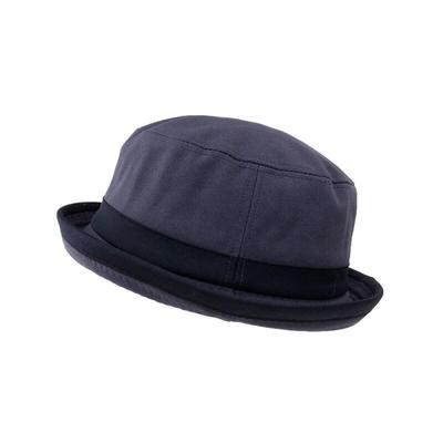 Oversized Two-tone Men's Bucket Hat with a Dried Brim and Large Pork Pie Hat