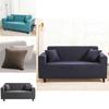 Elegant Solid Color Stretch Sofa Cover With Jacquard Design For Modern Furniture Protection