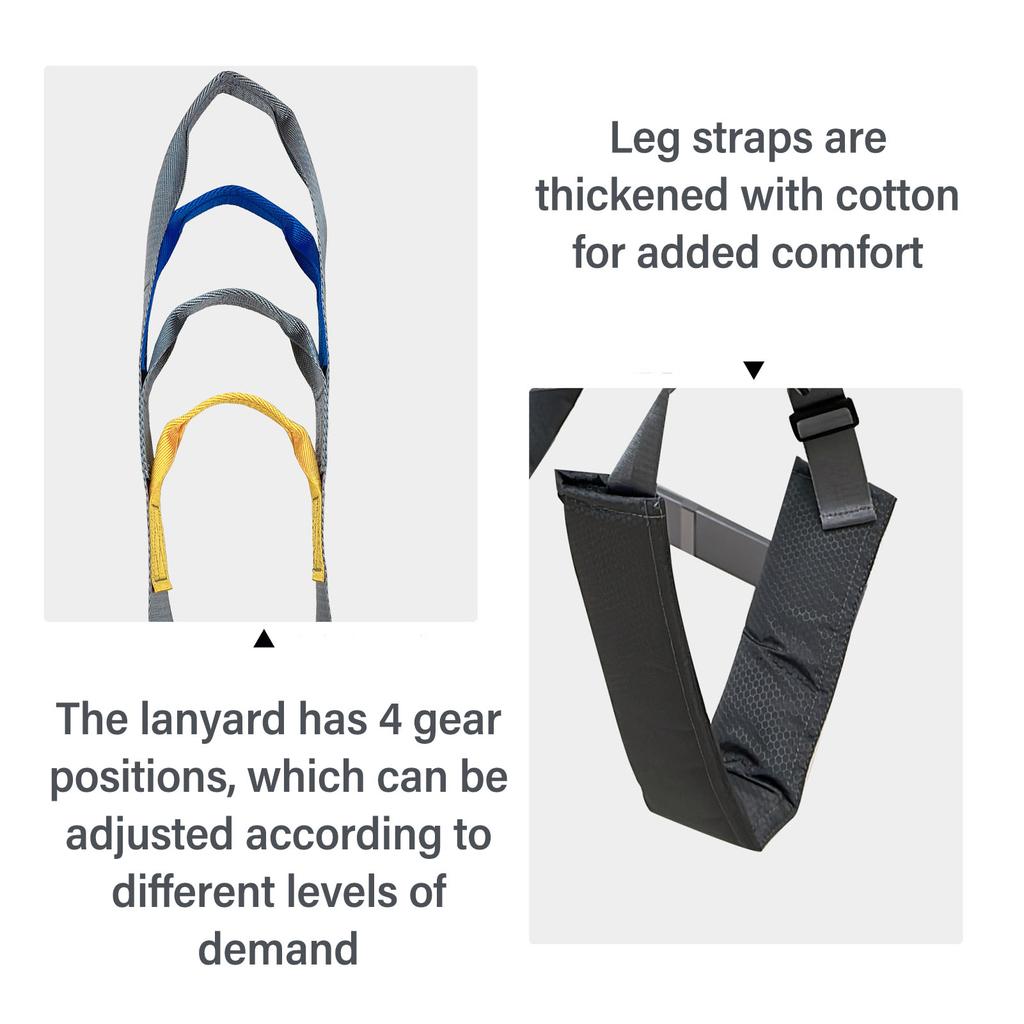 Standing Aid Walking Support Belt Padded Adjustable Walking Sling for Patients Large
