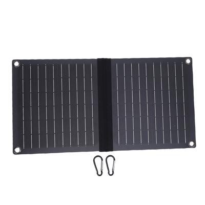 16W 5V Foldable Solar Panel Monocrystalline Silicon Rainproof Portable Solar Panel Charger for