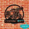 Personalized Wheel Loader Metal Sign Wall Decor Gift for Truck Driver