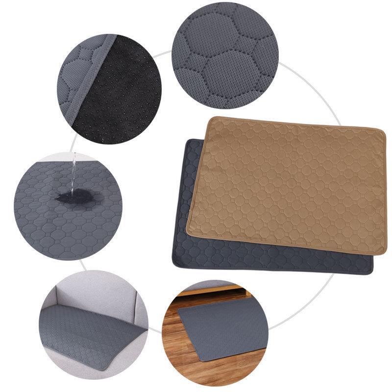 Washable Non-Slip Pet Pee Pad - Hair Resistant, Absorbent, Waterproof Training Pad for Cats and Dogs