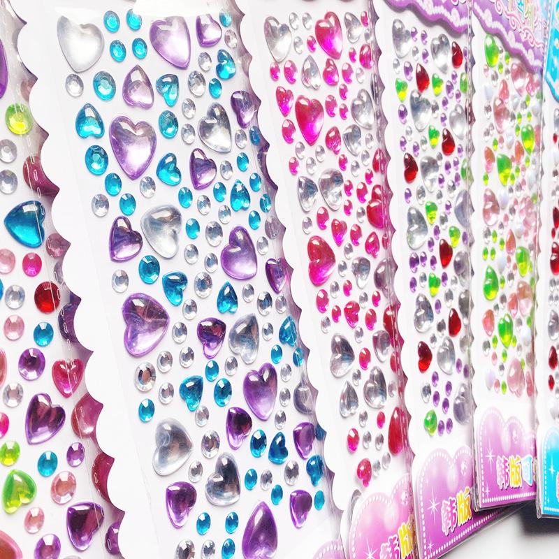 1 PCS Stickers, Acrylic Bracelet Series Children's Cartoon DIY Mobile Phone Diamond Stickers Three-dimensional Stickers Creative Stickers