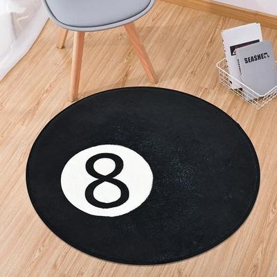 Tapis de salle de bain en peluche douce - Tapis ronds antidérapants, lavables en machine et absorbants - Idéal pour la décoration du sol de la salle de bain, la chambre à coucher