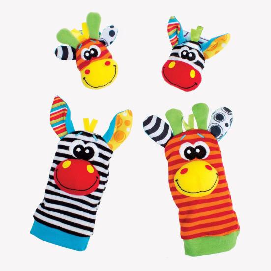 Κάλτσες Κουδουνίστρες Μωρού Παιχνίδια Καρπού Παιχνίδια Μωρού Υψηλής Αντίθεσης Ασπρόμαυρα Παιχνίδια Μωρού Ανάπτυξη Εγκεφάλου Παιχνίδια Βρέφους Δώρα για Νεογέννητα Αγόρια Κορίτσια