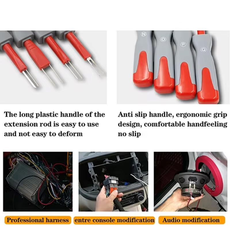 High Accuracy Metal Car Electrical Connector Pin Removal Tool with Not Slip Handle 26 Piece for Electrical System