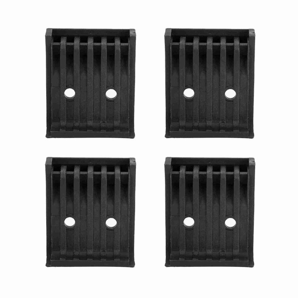 4PCS Anti-Slip Grooved Texture Tire Changer Clamp Cover Consumable Parts Replacement чёрный