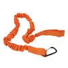 Kayak Paddle Rope Leash Elastic Lightweight Nylon Coiled Paddle Straps for Canoe Boat Surf Board Fishing Rod Orange