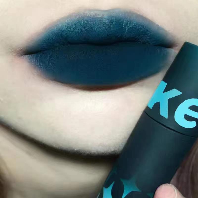 KEKEMOOD Taubenblutrot Mattes Samt-Lipgloss - Pfirsichherz, Nicht klebrig, Hochwertig für Studenten