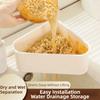 Compact Faucet Drainage Basket Triangle Shaped Triangle Sink Filter Rack  Household Use