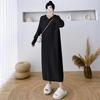 Women's Loose Hooded Knit Dress - Long-Sleeved, Autumn/Winter Style, Ideal as Inner Layer with Coat