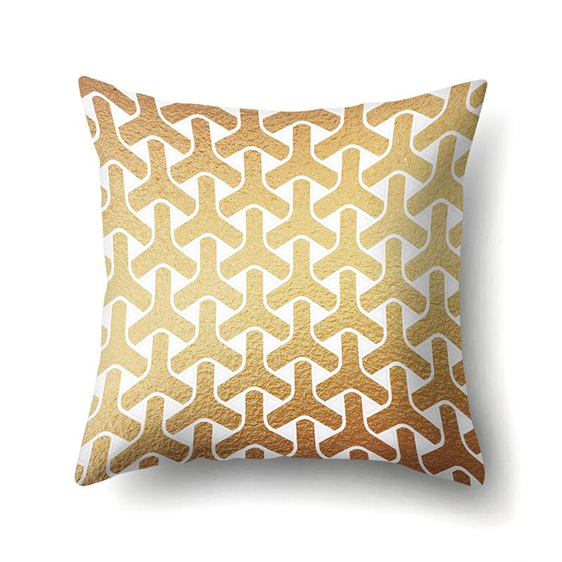 Ins Creative NATO Style Geometric Polyester Pillow Case Car Decoration Home Printed Waist Cushion Pillow Case Pillow Case