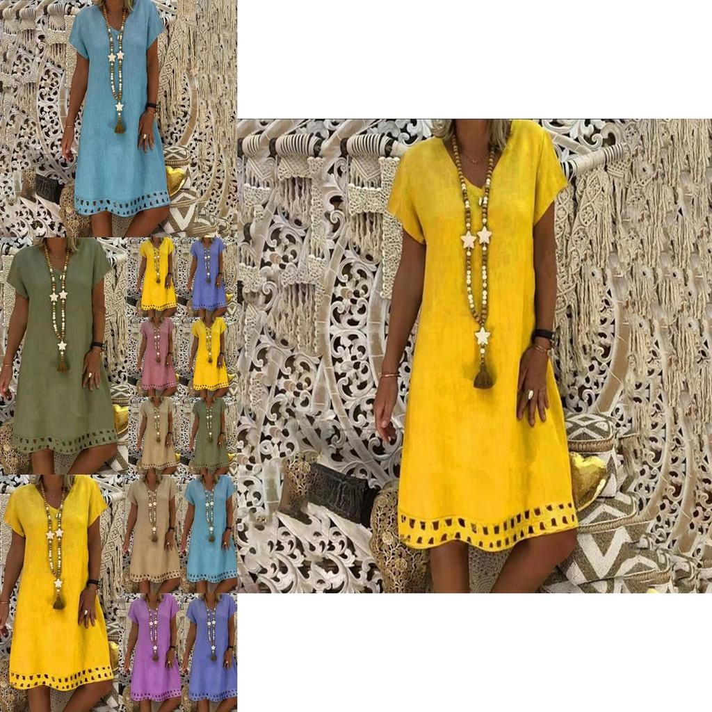 Trendy Women Lady Tank Top Mini Dress Floral Design For Summer Casual Parties