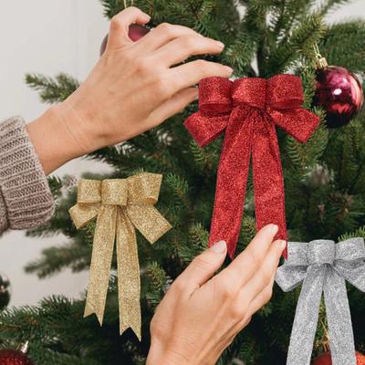 Doppellagige, glänzende Weihnachtsbaum-Pailletten, festliche, wiederverwendbare Dekoration, leichte Neujahrsparty