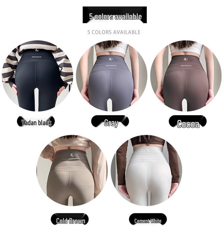 Women's High Waist Hip-Lifting Winter Yoga Pants - Velvet Thickened, Warm, Slimming, Non-Bulky (2025 New Style)