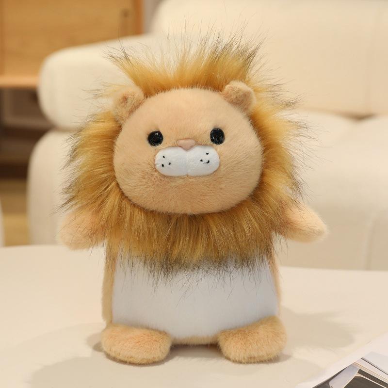 

Cute cute animal panda koala doll plush toy elephant lion doll children soothing doll 22cm（0.22kg） львиный