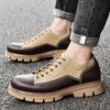 Genuine Leather Retro Tooling Men's Casual Leather Shoes Trendy